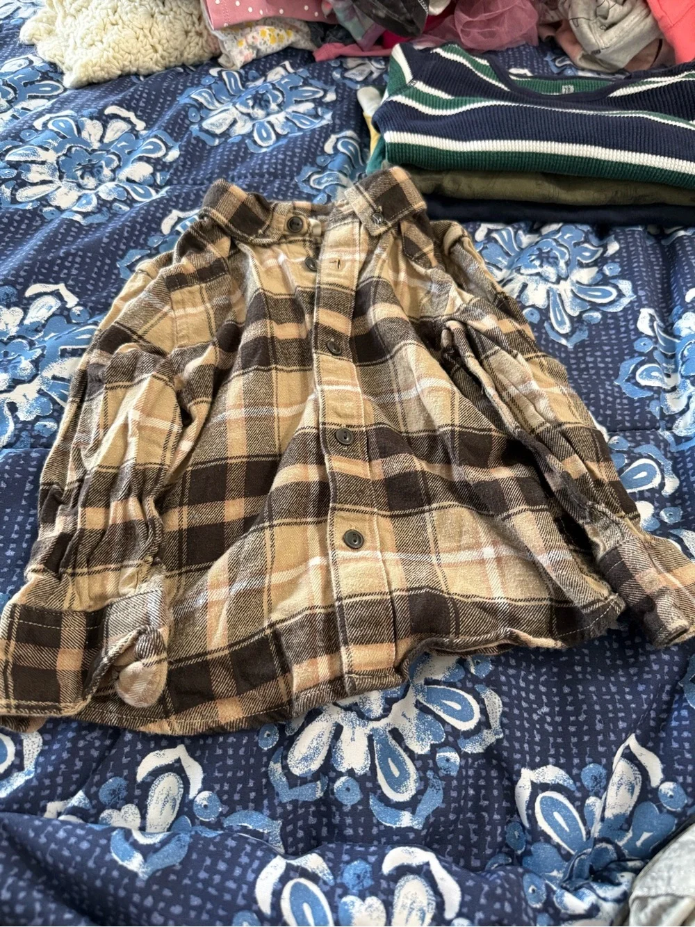 2 Plaid Flannel Button Ups